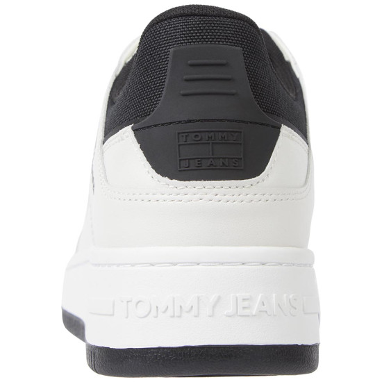 Tommy Hilfiger Leather Fine Cleat Cupsole Basketball Trainers
